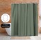 Americanflat 71x74 Solid Green Shower Curtain - Water Resistant - Polyester Fabric
